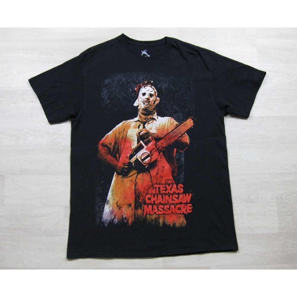 Texas Chainsaw Massacre T-Shirt Men's (L) Leatherface Horror Slasher Halloween
